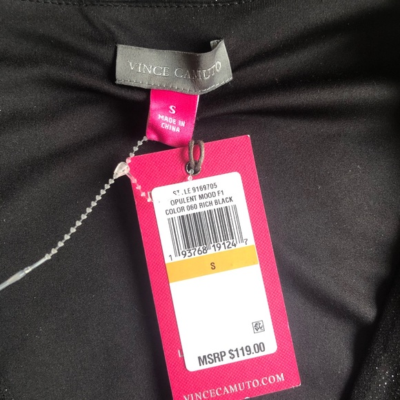 Vince Camuto black shimmer dress - Picture 2 of 2